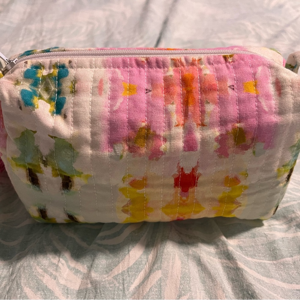 Laura Park Colorful Quilted Cosmetic Bag